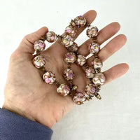 Vintage Venetian Wedding Cake Bead Necklace