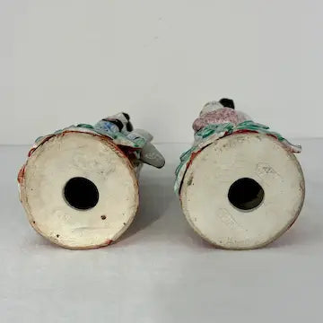 Vintage Wei Hong Tai Chinese Famille Rose Porcelain Geisha