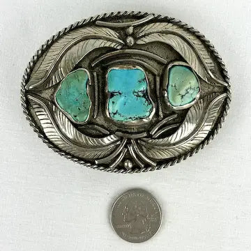 Vintage Western Wear Native American Statement Belt Buckle