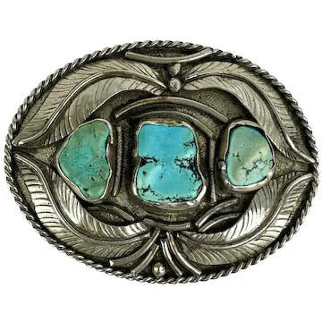 Vintage Western Wear Native American Statement Belt Buckle