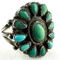 Vintage Zuni Petit Point Ring Size 8.5