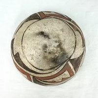 Vintage Zuni Polychrome Bowl with Spirit Line Signed
