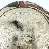 Vintage Zuni Polychrome Bowl with Spirit Line Signed
