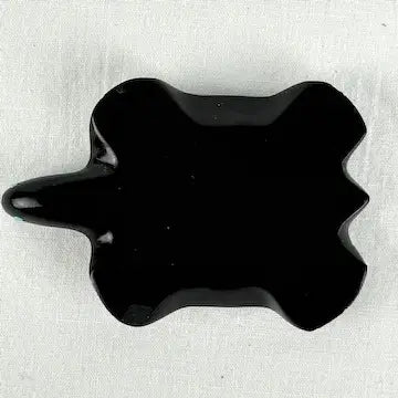 Zuni Turtle Fetish of Black Marble attributed to Roselle Shack