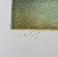 Vintage Signed Limited Edition Etching by Saint Clair Cemin