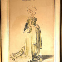 Set of Two Vintage Lithographs by Albert Durer printed by Albertina Museum