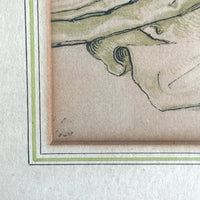Set of Two Vintage Lithographs by Albert Durer printed by Albertina Museum